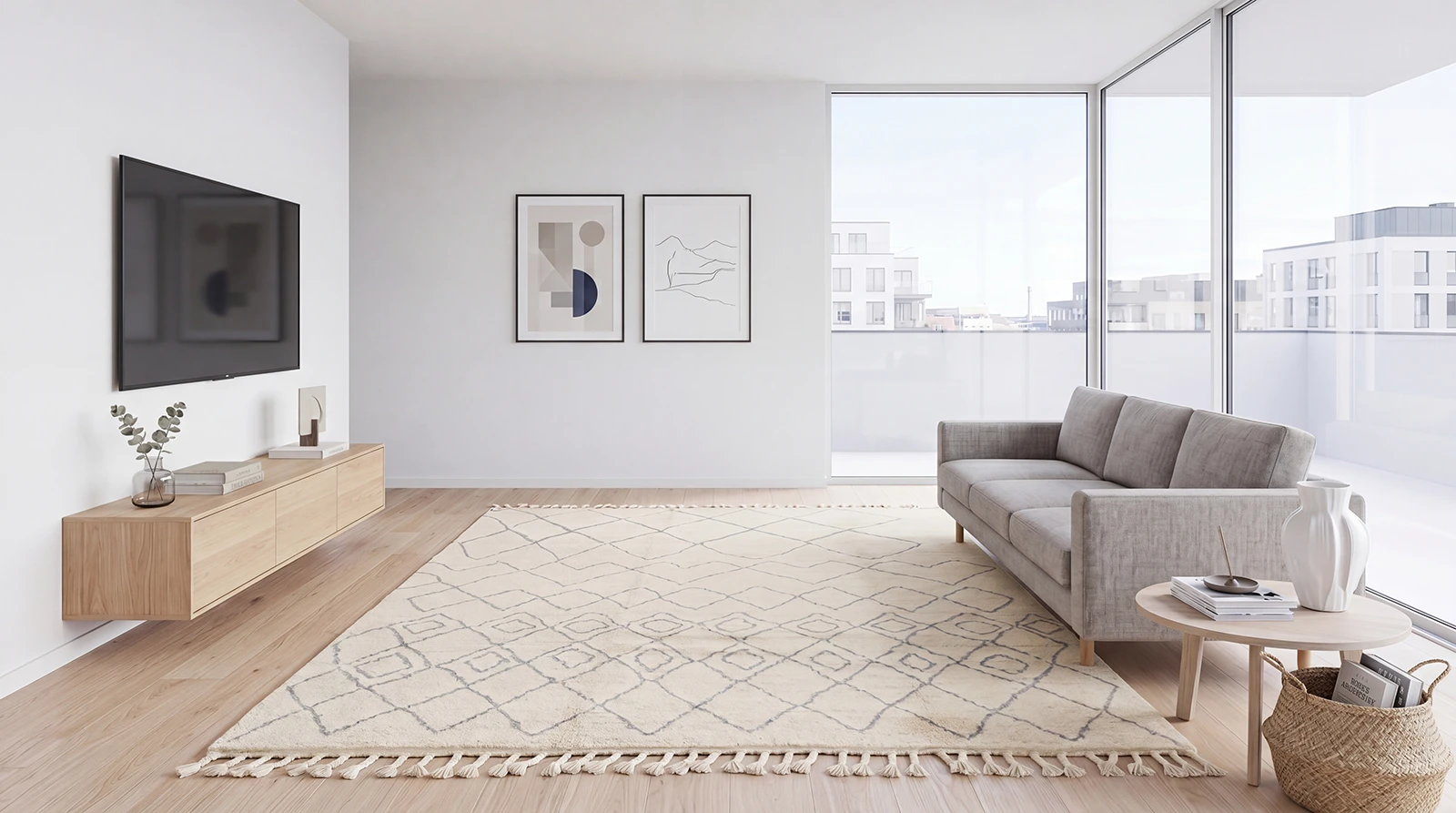 Scandinavian Living Style: How to Style Handmade Oriental Rugs in a Scandinavian Interior