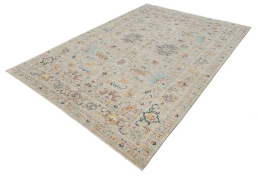 Close-up detail of New Farahan rug from Pakistan showing Wool weave