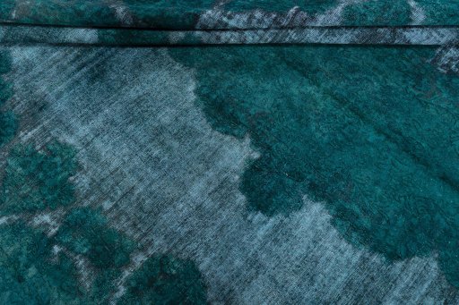 Close-up detail of 1970s Vintage rug from Pakistan showing Wool weave