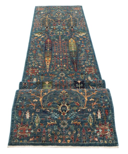 Central medallion detail of New Haj-jalili rug from Pakistan