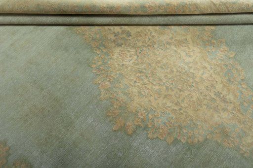 Close-up detail of 1970s Vintage rug from Pakistan showing Wool weave