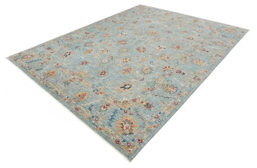 Close-up detail of New Farahan rug from Pakistan showing Wool weave