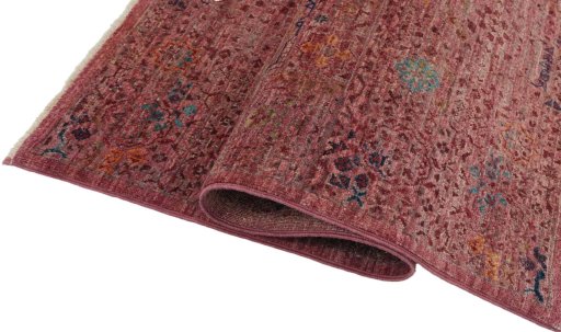 Close-up detail of New Mamluk rug from Pakistan showing Wool weave