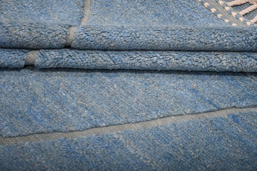 Close-up detail of New Morocco rug from Pakistan showing Wool weave