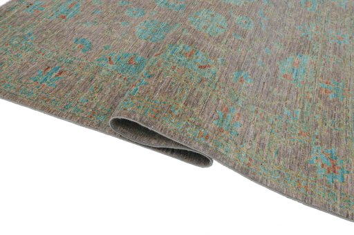 Close-up detail of New Farahan rug from Pakistan showing Wool weave