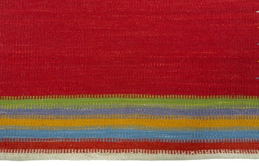 Central medallion detail of New Kilim Sofre rug from Turkey