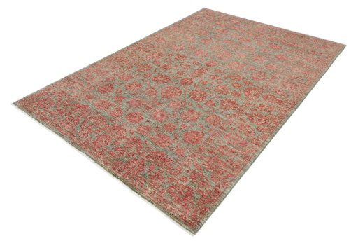 Close-up detail of New Farahan rug from Pakistan showing Wool weave