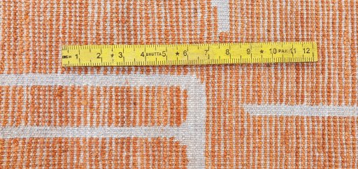 Full view of New Morocco rug from Pakistan, 247 × 173 cm in Yellow tones