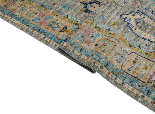 Close-up detail of New Farahan rug from Pakistan showing Wool weave