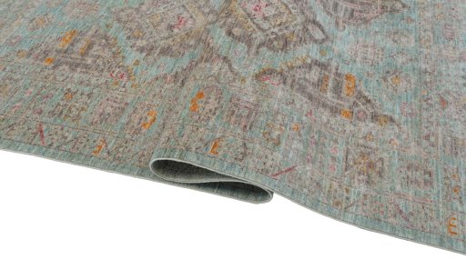 Close-up detail of New Farahan rug from Pakistan showing Wool weave