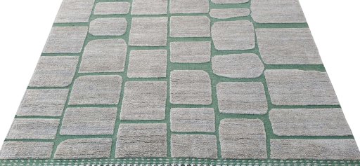 Surface texture of New Morocco rug with natural Wool and intricate pattern