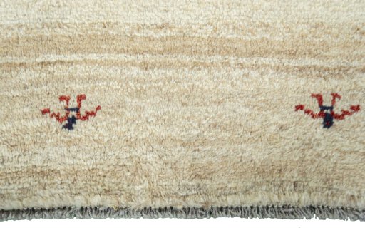 Central medallion detail of New Persian Gabbeh rug from Iran / Persia