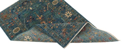 Central medallion detail of New Farahan rug from Pakistan