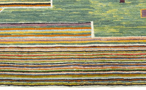 Central medallion detail of New Kilim Dastan rug from Turkey