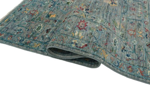 Close-up detail of New Farahan rug from Pakistan showing Wool weave