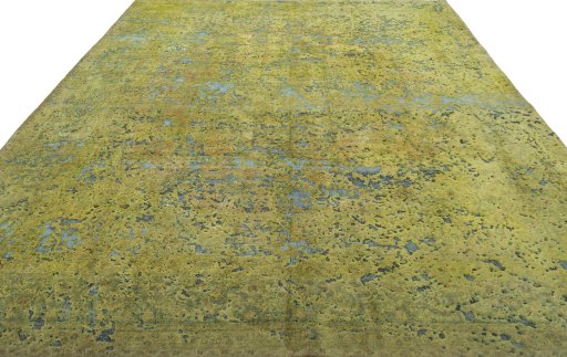 Surface texture of 1970s Vintage rug with natural Wool and intricate pattern
