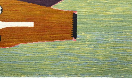 Central medallion detail of New Kilim Dastan rug from Turkey