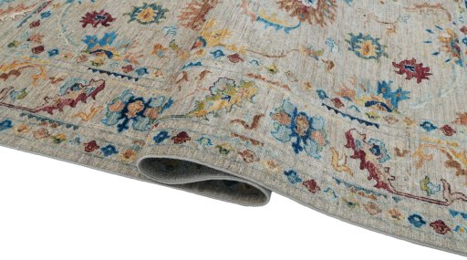 Close-up detail of New Farahan rug from Pakistan showing Wool weave