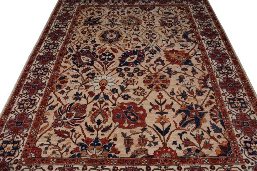 Surface texture of New Ariana rug with natural Wool and intricate pattern