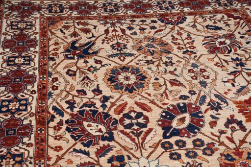 Close-up detail of New Ariana rug from Pakistan showing Wool weave