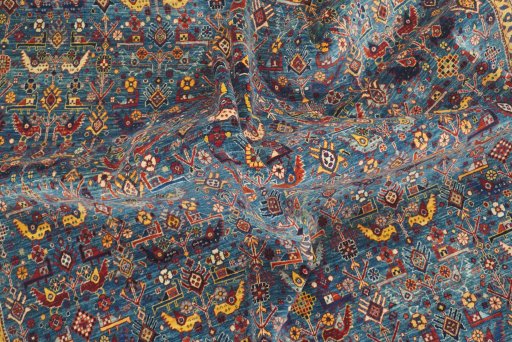 Central medallion detail of New Ariana rug from Pakistan