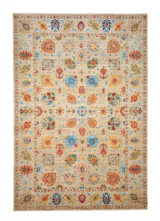 Full view of New Haj-jalili rug from Pakistan, 293 × 200 cm in Brown tones