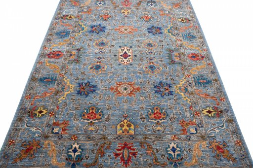 Surface texture of New Haj-jalili rug with natural Wool and intricate pattern