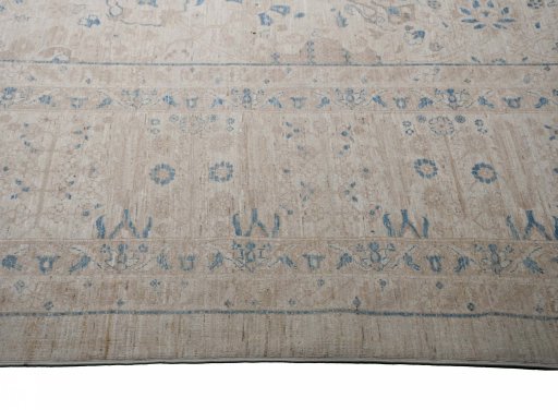Close-up detail of New Haj-jalili rug from Pakistan showing Wool weave