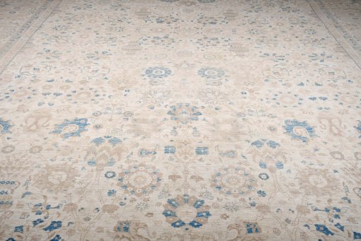 Central medallion detail of New Haj-jalili rug from Pakistan