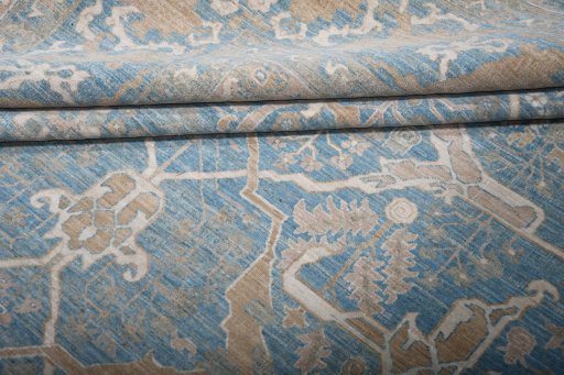 Close-up detail of New Haj-jalili rug from Pakistan showing Wool weave