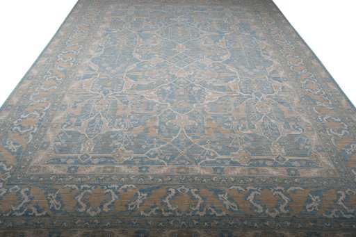 Surface texture of New Haj-jalili rug with natural Wool and intricate pattern