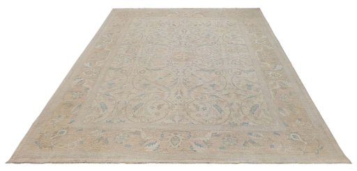 Corner detail of New Haj-jalili rug showing border pattern and Wool pile