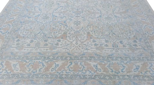 Surface texture of New Haj-jalili rug with natural Wool and intricate pattern