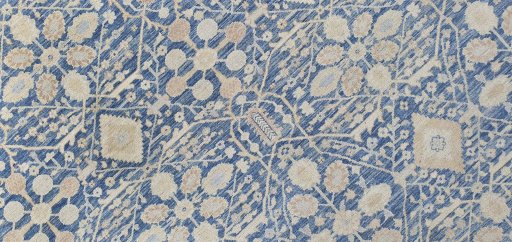 Close-up detail of New Haj-jalili rug from Pakistan showing Wool weave