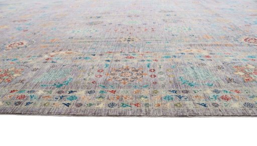 Close-up detail of New Haj-jalili rug from Pakistan showing Wool weave