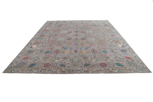 Surface texture of New Haj-jalili rug with natural Wool and intricate pattern