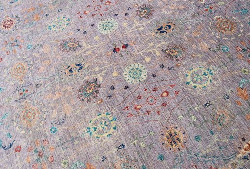 Central medallion detail of New Haj-jalili rug from Pakistan