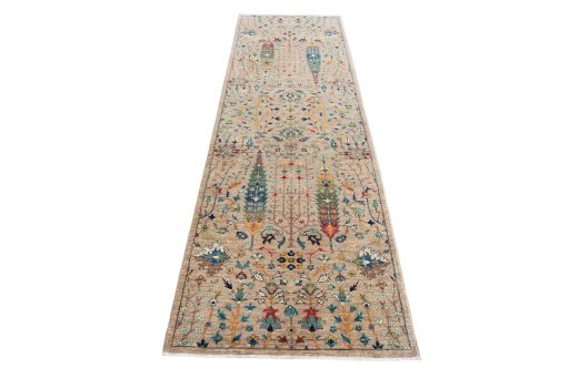 Surface texture of New Haj-jalili rug with natural Wool and intricate pattern