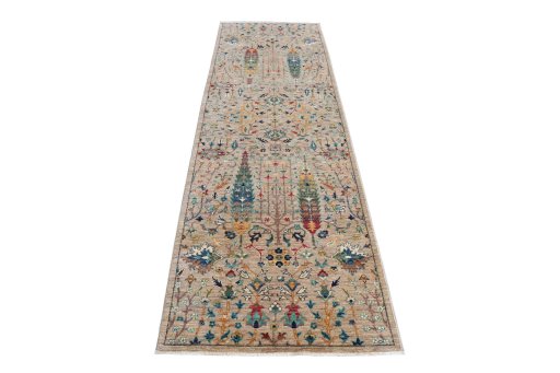 Surface texture of New Haj-jalili rug with natural Wool and intricate pattern