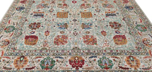 Surface texture of New Haj-jalili rug with natural Wool and intricate pattern