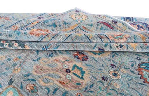 Surface texture of New Haj-jalili rug with natural Wool and intricate pattern
