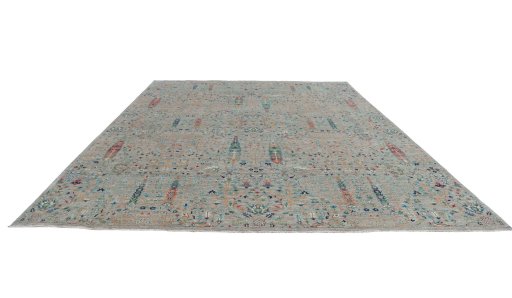 Surface texture of New Haj-jalili rug with natural Wool and intricate pattern