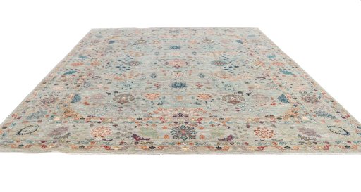 Surface texture of New Haj-jalili rug with natural Wool and intricate pattern