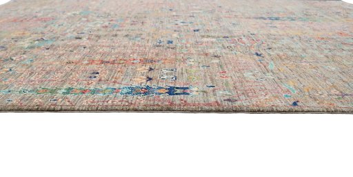 Close-up detail of New Haj-jalili rug from Pakistan showing Wool weave