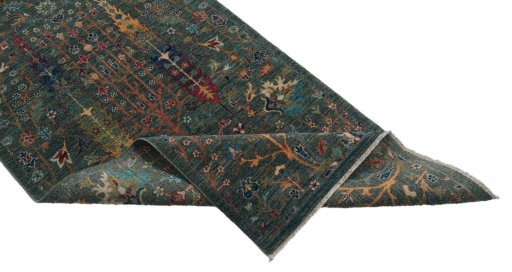 Central medallion detail of New Haj-jalili rug from Pakistan