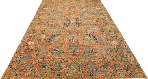 Surface texture of New Haj-jalili rug with natural Wool and intricate pattern