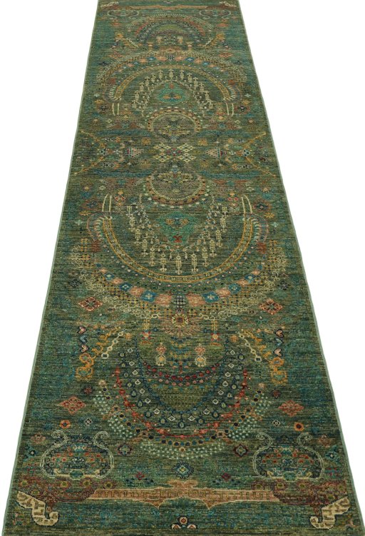 Surface texture of New Haj-jalili rug with natural Wool and intricate pattern