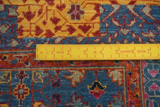 Full view of New Mamluk rug from Pakistan, 237 × 172 cm in Blue tones