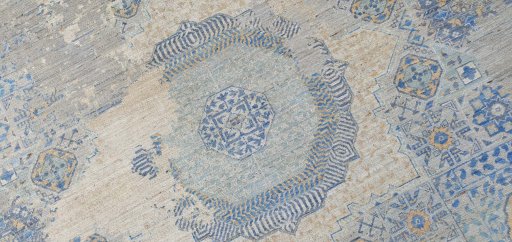 Central medallion detail of New Mamluk rug from Pakistan