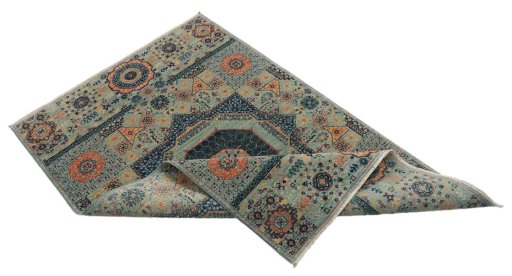 Central medallion detail of New Mamluk rug from Pakistan